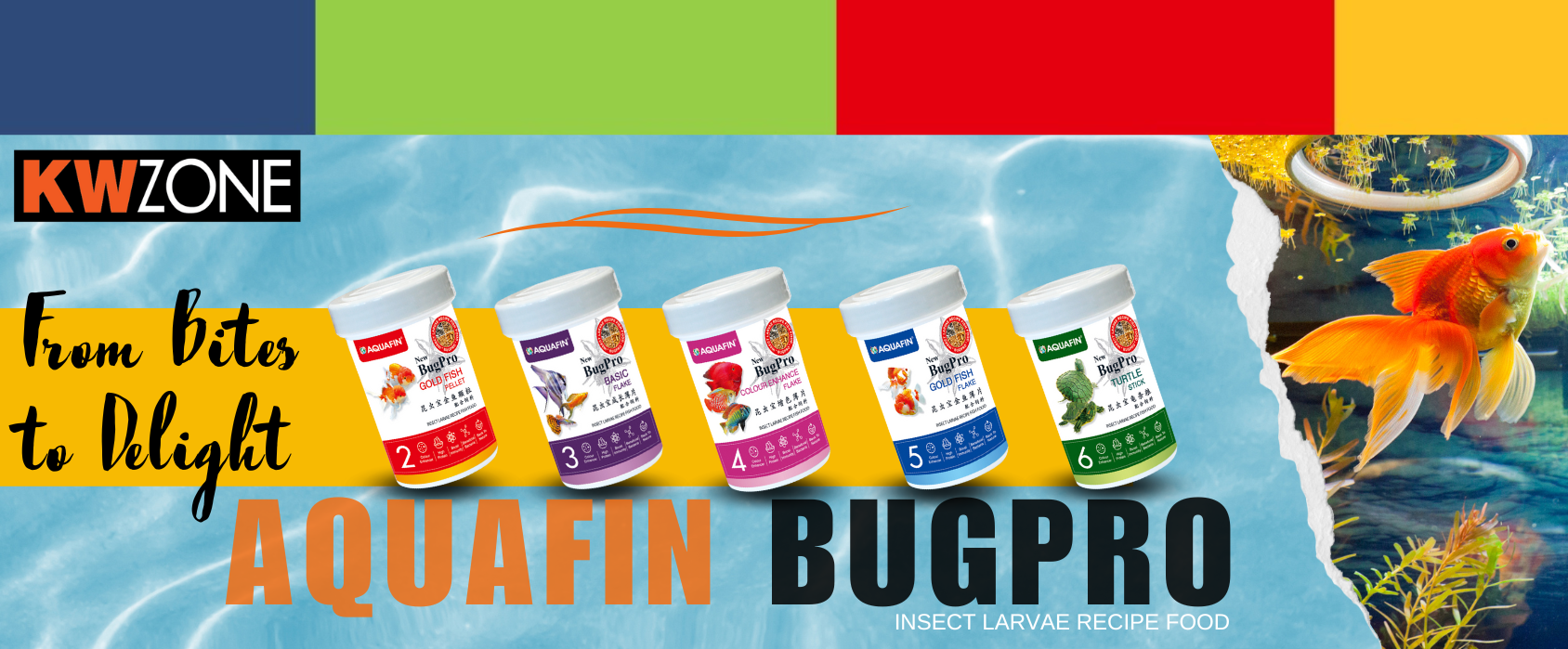 Aquafin BugPro - Insect Larvae Recipe Food